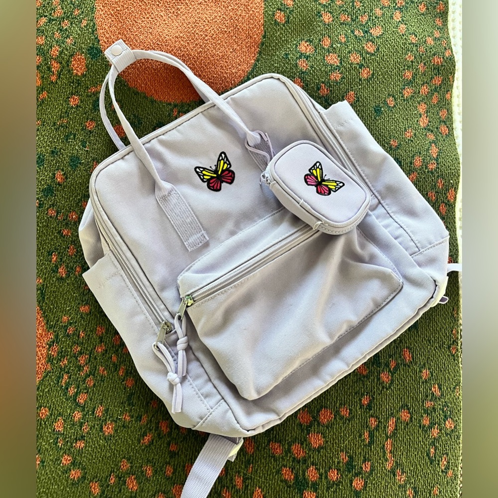 Target Art Class || Lavender Purple Butterfly Backpack and  Coin Purse